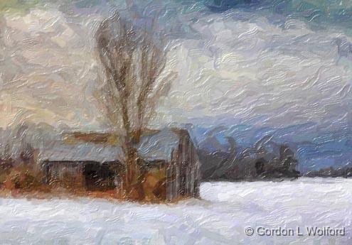 Barn In A Field_05958art.jpg - Photographed near Smiths Falls, Ontario, Canada.